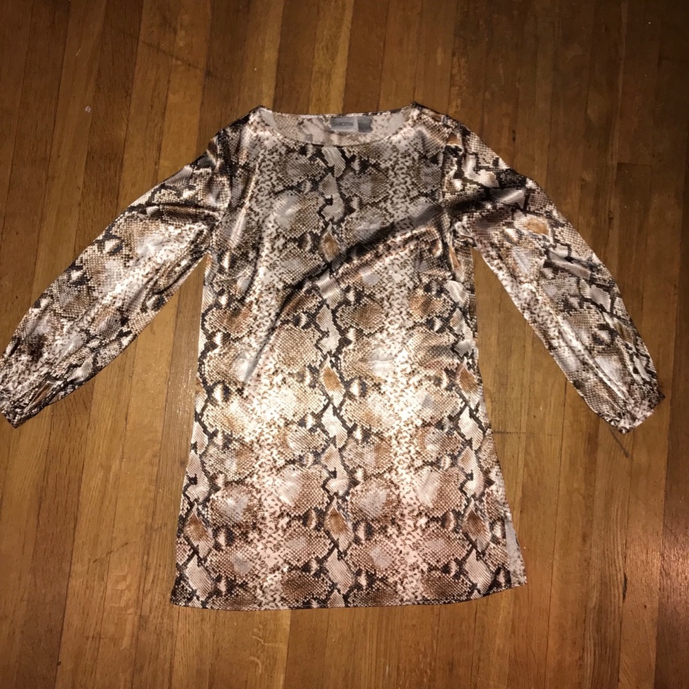 Chico’s size 0 snake skin satin dress/tunic